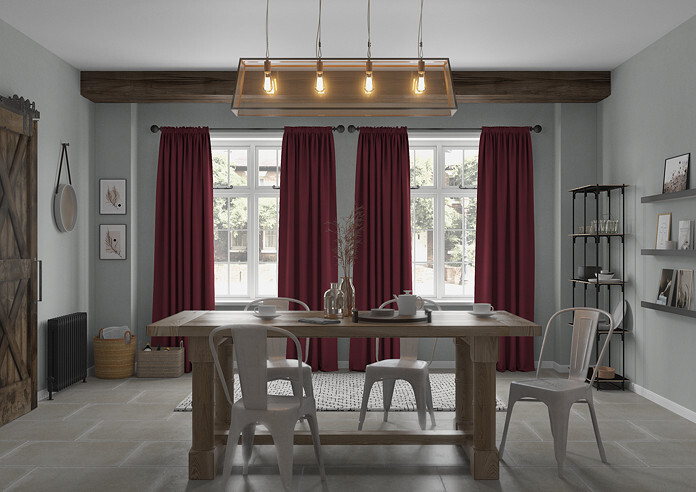 Windsor, Raspberry - Made to Measure Curtains - Image 5